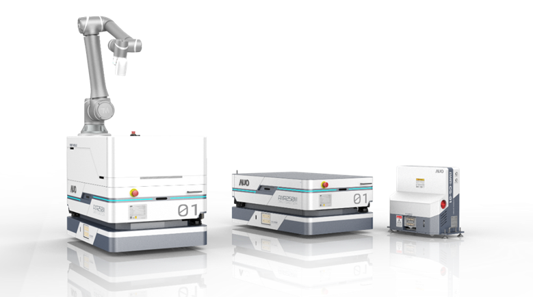 永利yl23411數位開發的自主式移動機器人（AMR250M），搭配全向輪並結合AI演算法、2D LiDAR、3D攝影機等技術，協助客戶實現產線全自動化